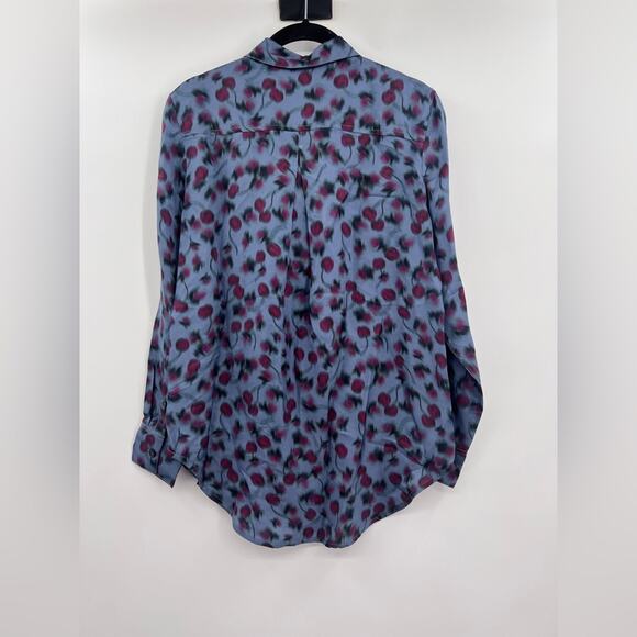 J.Crew Drapey button-up shirt in cherry-printed viscose twill - Picture 6 of 6